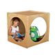 Wood Designs, Classroom Giant Crawl Thru Play Cube (Imagination Cube), Assembled w/Brown Cushion, C29029BNF