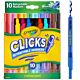 Crayola® Clicks Washable Retractable Markers 10 Pack Assorted, (BIN58-8370)