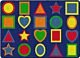 All Kinds Of Shapes Primary Colors Classroom Rug 6
