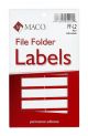 MACO Red File Folder Labels, 9/16 x 3-7/16 Inches, 248 Per Box FF-L2