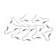144 Pcs Silver Ball & Coil Earring Hooks/Fish Hooks/Ear Wire for DIY Jewelry Making
