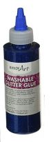 Handy Art Washable Glitter Glue Blue, 8-Ounce