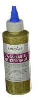 Handy Art Washable Glitter Glue Gold, 8-Ounce