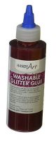 Handy Art Washable Glitter Glue Red, 8-Ounce