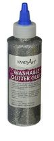 Handy Art Washable Glitter Glue Silver, 8-Ounce