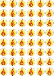 Chanukah Flame Stickers 