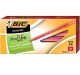 BIC Round Stic Xtra Life Ball Pens, Medium Point (1.0 mm), Red, 12-Count