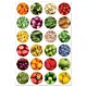 Hygloss Fruits & Veggies - 20 Sheets Stickers (18710)
