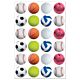 Hygloss Sports Balls - 3 Sheets Stickers (1872)