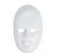 Plastic White Face Full Masks -  6