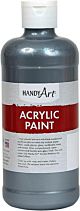 Handy Art Student Acrylic Paint 16 ounce, Metallic Silver - HAN101166 