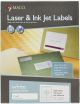MACO Laser/Ink Jet White Address Labels, 1 x 4 Inches, 20 Per Sheet, 2000 Per Box , ML-2000
