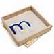 Letter Formation Sand Storage and Organization,Brown