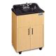 Children and Adults classroom Sink,  Black, Cherry, Mahogany or Maple Cabinet With Stainless Steel Single Basin and White Counter top