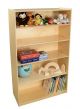 Wood Designs Childrens Bookshelf with Adjustable Shelves, Natural wood , 59 1/2