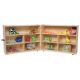 Wood Designs Children Folding Versatile Wood Storage Unit Natural Color, 38