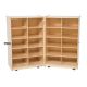 Wood Designs Children Folding Vertical Storage without Trays, 38