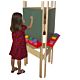 Wood Designs Children's 3-Sided Adjustable Easel with Chalkboard WD-18600
