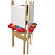 Wood Designs Children's 3-Sided Adjustable Easel with Markerboard WD-18625