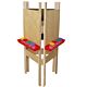 Wood Designs Children's 3-Sided Adjustable Easel with Plywood WD-18700