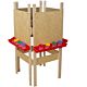 Wood Designs Children's 4 Sided Adjustable Easel with Plywood WD-19100