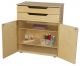 Wood Designs Classroom Teacher's, Mobile Cabinet, Natural wood Color, 46